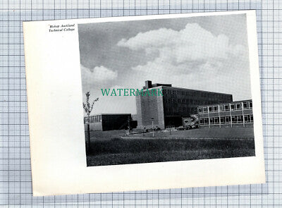 C4665) Ushaw Moor School / Bishop Auckland College - c.1960s D/Sided Clip