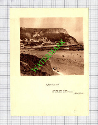 Runswick Bay / Upleatham Church  - c.1930s Book Print