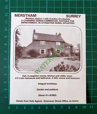 C7863) Merstham Surrey  - 1981 Cutting