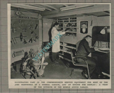 C3171) Mobile Austin Car Garage - 1952 Clip