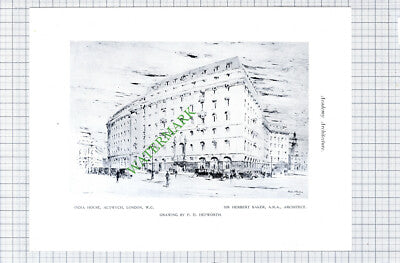 India House Aldwych London / Westminster Bank Coventry Dawber  c.1928 Book Print
