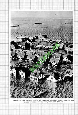 Oude Tonge Island Of Goeree-Overflakkee Holland Floods -  1953 Cutting