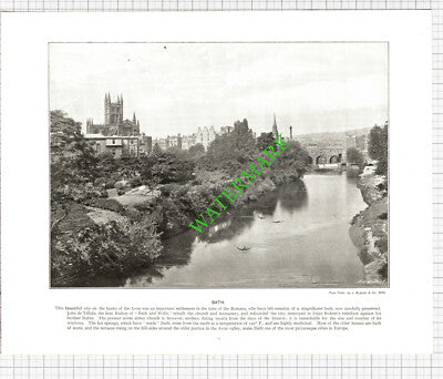 Bath Somerset / Bognor Sussex Beach Hotel - c.1900 Book Print