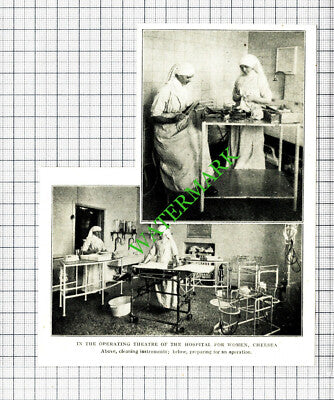 Hospital For Women Chelsea London  -  c.1915 Small Cutting