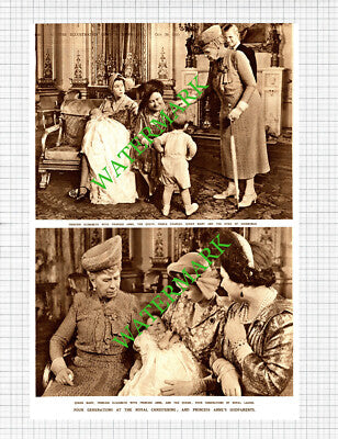 Princess Anne Christening - 1950 Article