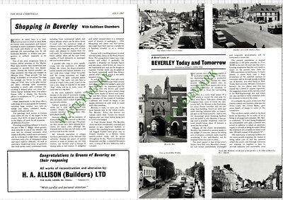 Beverley Yorkshire  - 1967 Article / Adverts