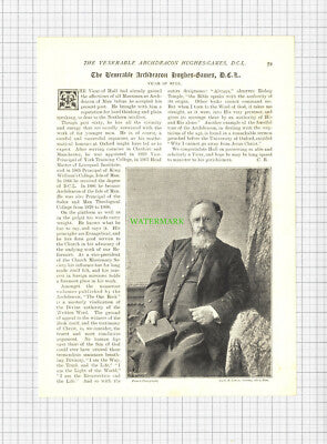 8850) Archdeacon Hughes-Games Hughes Games Hull Vicar - 1896 Article