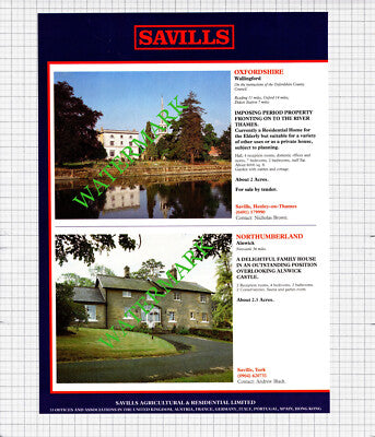 Hartfield Sussex / Wallingford Oxfordshire / Alnwick Sale Advert  - 1991 Cutting