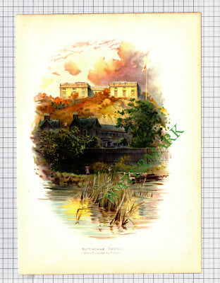 9831) Nottingham Castle   - c.1900 Print
