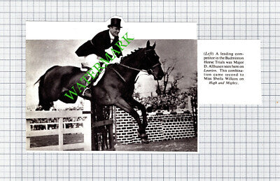Major D Allhusen Badminton Horse Trials Laurien - 1950s Cutting