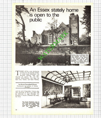 Horham Hall Thaxted Essex Michael Ward-Thomas - 1974 Article