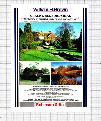 Oakley Bedfordshire House Sale Advert - 1991 Cutting