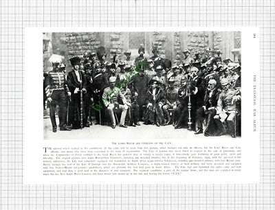 CIV City Imperial Volunteers Garth Castle Ship McMicking - c.1900 Book Print