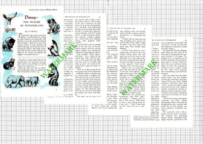 Walt Disney Milotte - 1955 Article