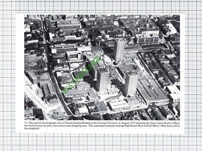 Sunderland Town Aerial View - Cutting