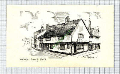 Half Moon Inn Ipswich Suffolk - c.1946 Small Print