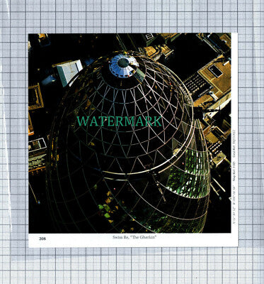 C4311) The Gherkin London / Canary Wharf Aerial View - SMALL Book Print