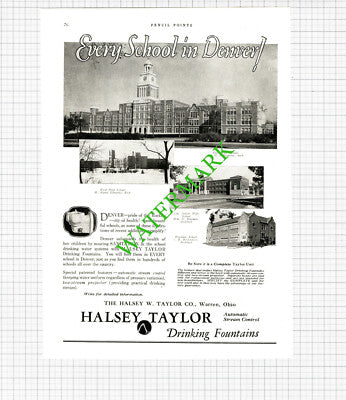 Halsey Taylor East High School Denver Thatcher Company New York US -1926 Cutting