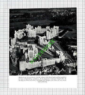 Windsor Castle - 1953 Cutting / Print