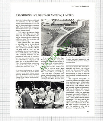 E A Mitchell Limited Realtor / Armstrong Holdings Brampton Canada 1980s Article