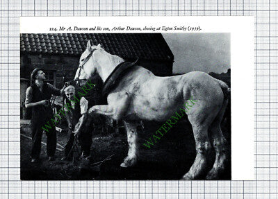 Arthur Dawson Egton Blacksmith / Rosedale Abbey G Hill Sneaton - 1970s Cutting