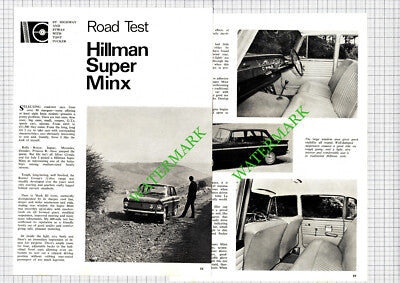 Hillman Super Minx Review   - c.1965 Article