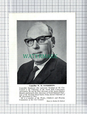 C3495) Councillor WH Sanderson Newland Ward Hull - 1966 Clip