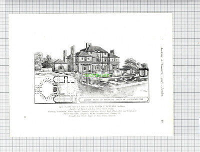 8790) HEATHCOTE Ilkley Hemingway LUTVENS / Whittington Great Marlow  - 1909