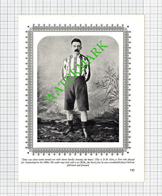 D R Gow Footballer Sunderland Football - 1950s Cutting