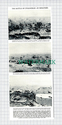 X933) The Battle Of Stalingrad In Miniature Nikolai Kotov Moscow -1950 CUTTING