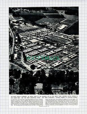 X882) Royal Show Windsor Aerial View Royal Agricultural Society - 1954 Clip