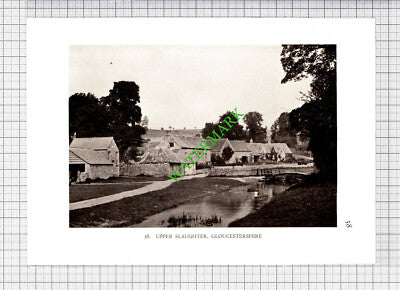 Upper Slaughter Gloucestershire  - 1932 Cutting / Print