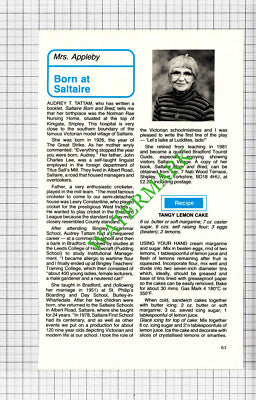 Audrey Tattam Saltaire - 1986 Cutting