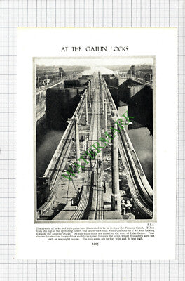 Gatun Locks - c.1940s Cutting