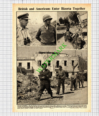 US 2nd Army Corps Bizerta Tunisia WW2 - 1943 Cutting