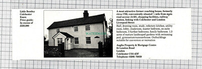 C100) Little Bentley Colchester  Essex - 1989 House Advert