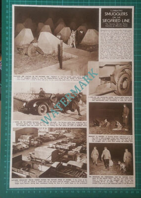 (X609) Smuggling On The Siegfried Line German Border Police Aachen - 1950 Clip