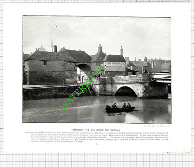 Sandwich Kent / Chichester Sussex  - c.1900 Book Print