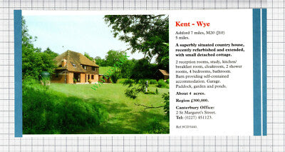 Beaulieu Hampshire/ Wye Kent House Sale Advert - 1991 Cutting