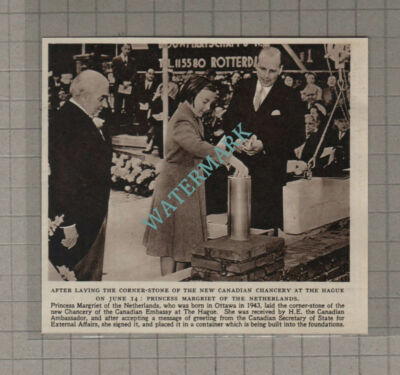 C3213) New Canadian Embassy Chancery The Hague Stone Laying - 1955 Clip