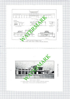 Morden Railway Terminus Station SA Heaps Holden Pearson   - 1928 Article