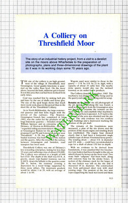 Threshfield Moor Colliery Grassington - 1985 Article
