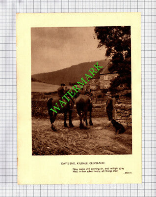 Day's End Kildale Cleveland / Roche Abbey - c.1930s Book Print
