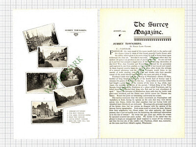 9077) Farnham Surrey - 1902 Article