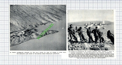Sunderland Aircraft Britannia Lake Depot North Greenland Dr Fleming 1953 Cutting