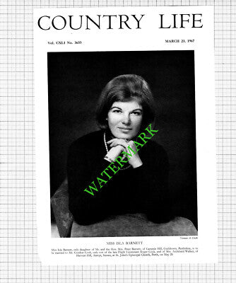 Miss Isla Barnett Peter Guildtown Perthshire Gordon Cook Anstye -  1967 Cutting
