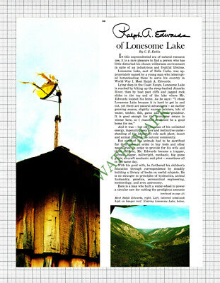 Ralph A Edwards Lonesome Lake Bella Coola British Columbia   - 1970 Article