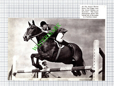 Ascot Horse Show Ted Edgar Scorchin - 1950s Cutting