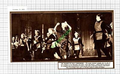 C3475) Cicely Courtneidge Palace Theatre Manchester -1950 Clip