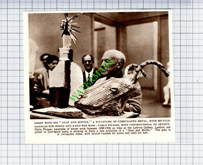 Pablo Picasso With Goat and Bottle Sculpture - 1953 Small Cutting